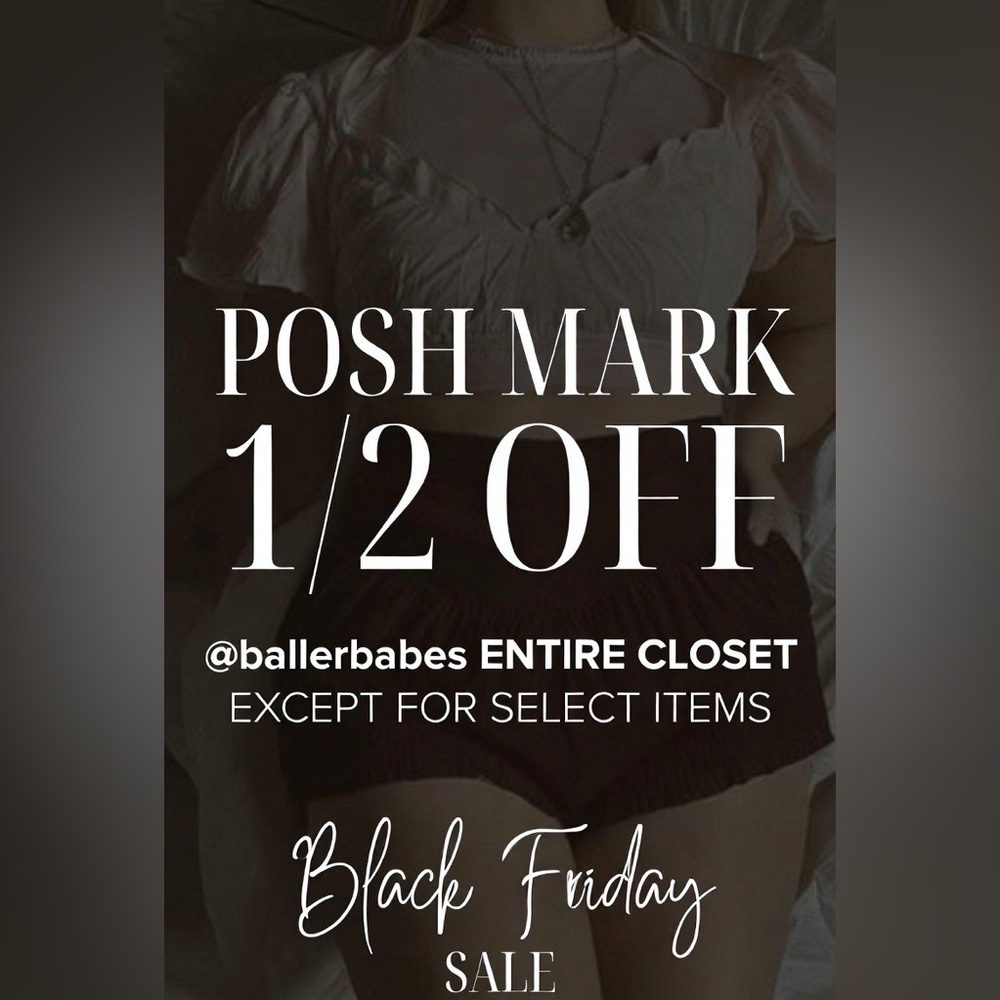 1/2 off Black Friday sale!!